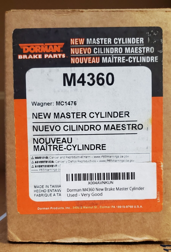 M4360 Dorman Brake Master Cylinder Wagner 1476 - Picture 11 of 13