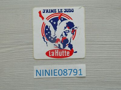 AUFKLEBER ICH LIEBE JUDO DIE HÜTTE STICKER I LOVE JUDO DIE HÜTTE Vintage Sport
