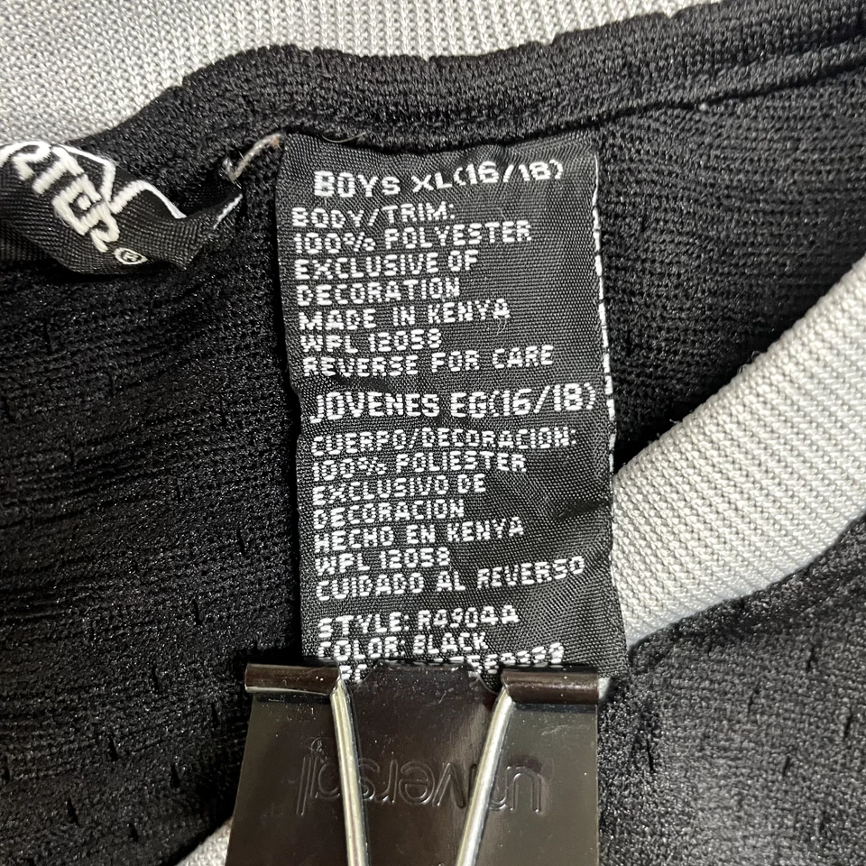 Y2K Starter Hoops Basketball Jersey Black Boy's Size XL 16 / 18 Black - Image 4 of 4