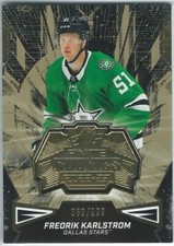 22-23 UD SPx Hockey Gold Parallel Finite Rookie F-38 Fredrik Karlstrom 089/299