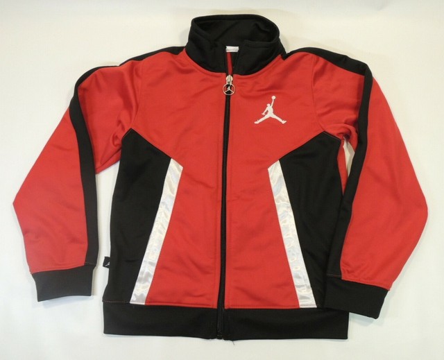 Nike Air Jordan Zip Up Jacket Coat Warm Jogging Athletic Kids 6X 7 67