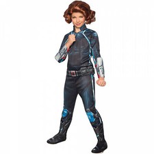 Marvel Comics Avengers Ultimate Black Widow Girl's Costume Black