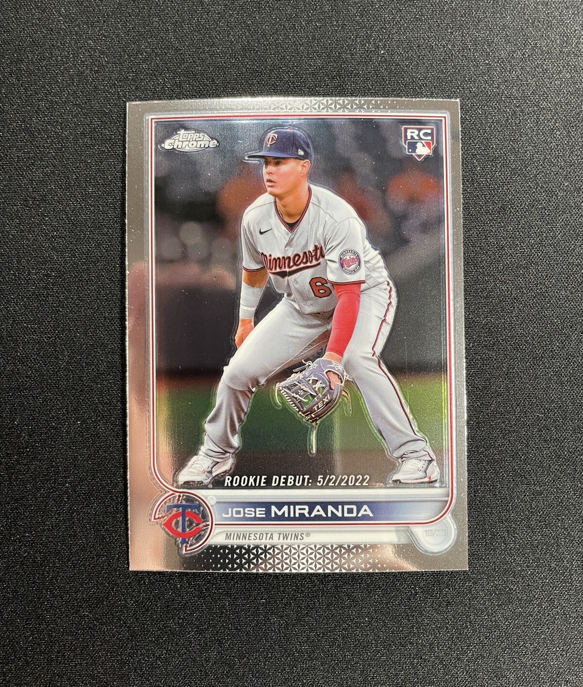 2022 Topps Chrome Update Series Rookie Debut Jose Miranda #USC6 Twins RC