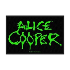 TOPPA / PATCH  : ALICE COOPER Logo Band - 10x6,5 Cm Rock - Heavy Metal - Punk