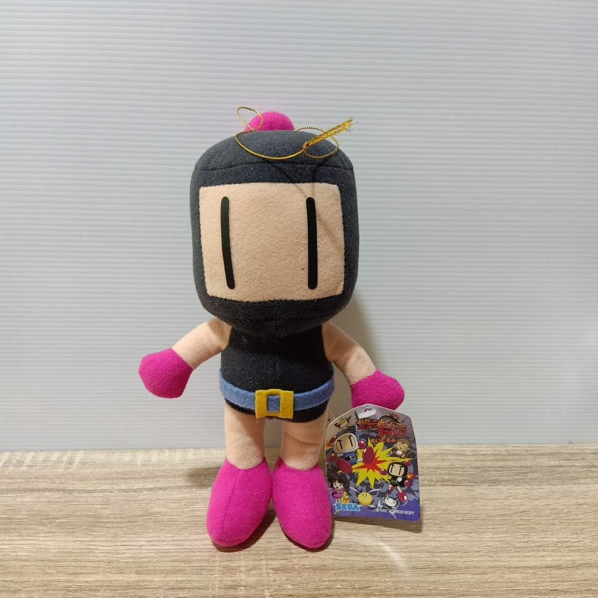 Bomberman Black Kurobon Plush Toy Doll SEGA Prize 1998 Japan Game