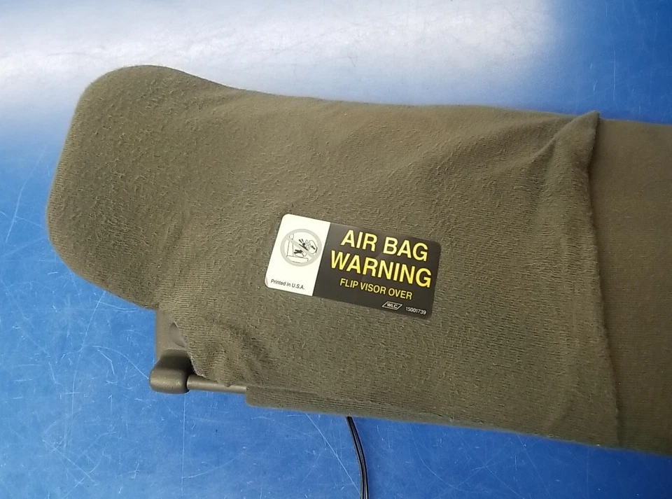 Pontiac Bonneville DK 1992-1999 gris tela lado del conductor parasol OEM Foto 3 de 4