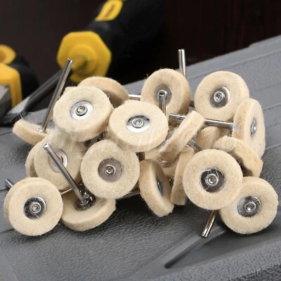 10 Wool Cotton Polishing Pad Buffing Grinder Wheel Brush For Grinder Rotary Tool