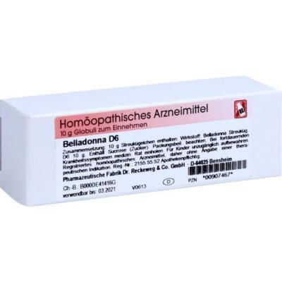 BELLADONNA D 6 Globuli 10g PZN 907467