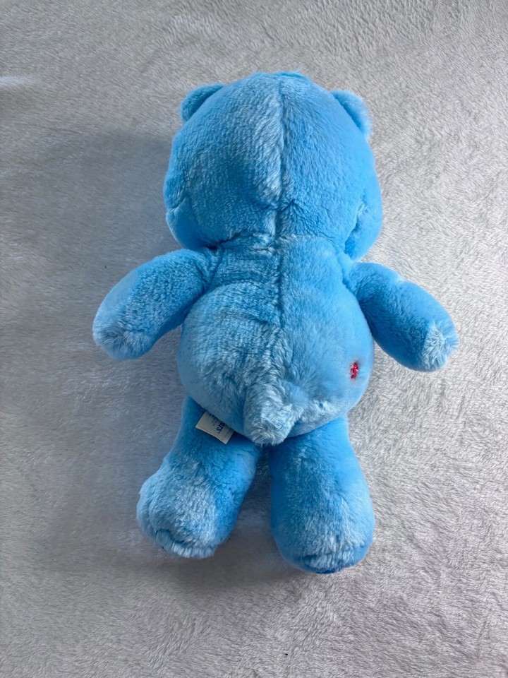 Care Bears Bear Blue Plush Stuffed Animal 2002 Moon Star 12" Heart Feet