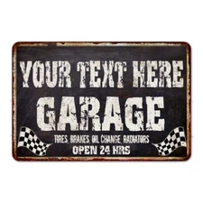 Personalized Garage Sign Custom Metal Mancave Shop Decor 108120005001