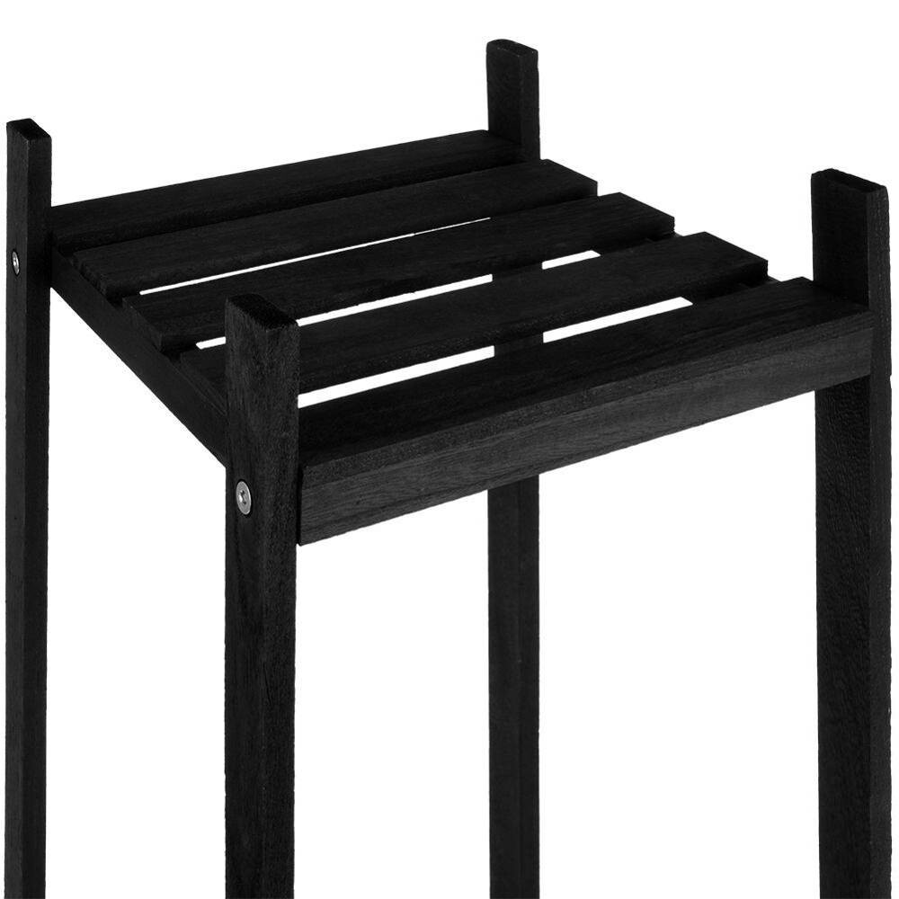 2 Tier Wooden Plant Pot Stand Indoor Garden Flower Planter Display