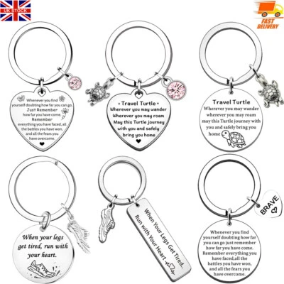 Inspirational Keyring Gifts For Friends Colleagues Travel Gift Good Luck Gift UK