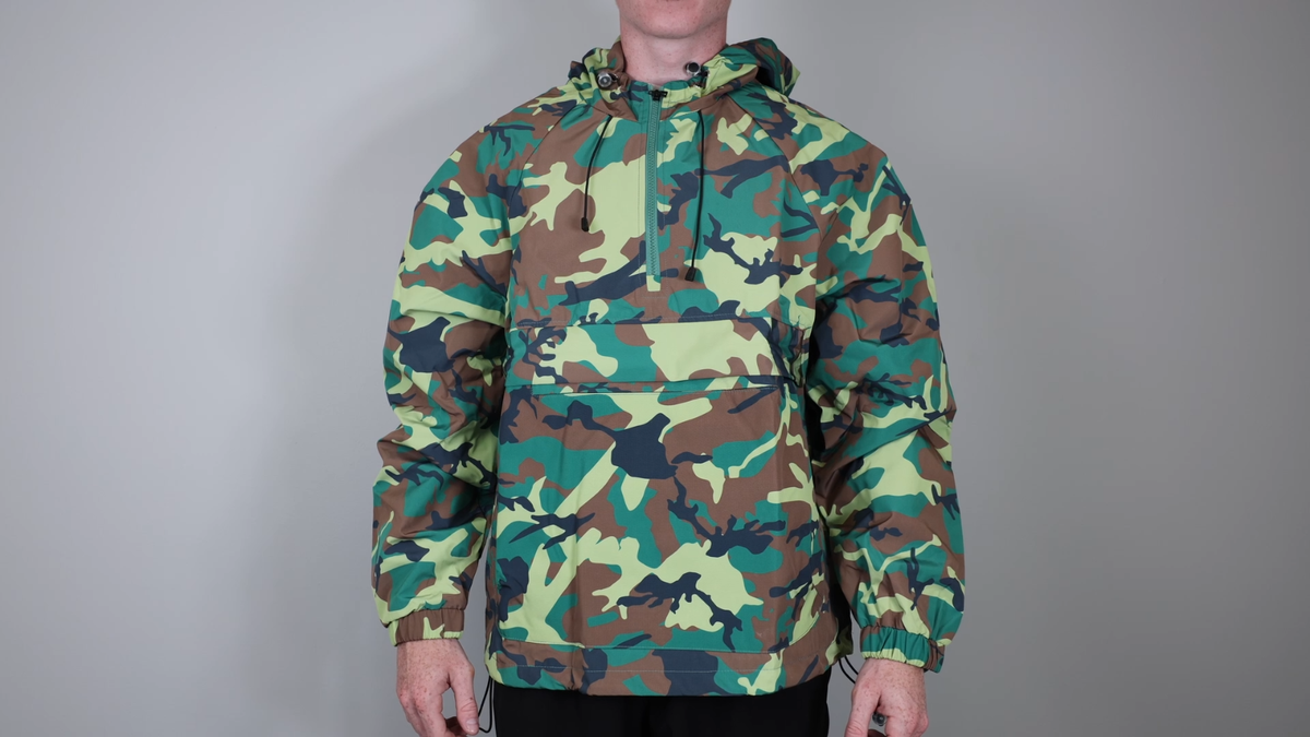 ジャケット・アウター TOYMACHINE CAMO ANORAK PARKA XL XXLARGE Woodland M81 Camo Tactical Waterproof Anorak Jacket
