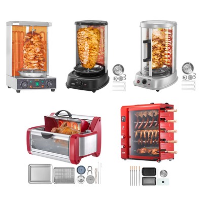 Shawarma Grill Machine Electric/Gas Gyro Rotisserie Doner Stainless Steel