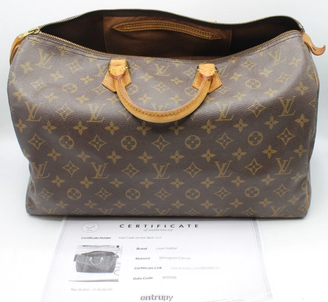 Buy Authentic Pre-owned Louis Vuitton Monogram Speedy 40 Duffle