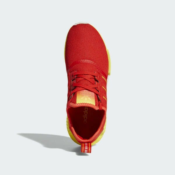 ya♥1 Adidas Originals NMD R1 Beijing BJ Red Yellow White FY1262