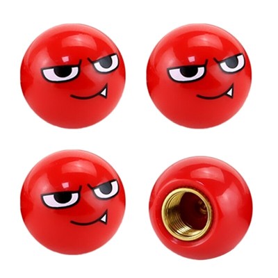 4Pcs/Set Universal Car Red Round Ball Antirust Copper Core for Motorcycles