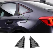 For Honda Civic Hatchback 2022-2024 Black Side Vent Window Scoop Louver Quarter