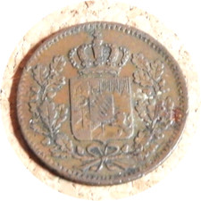 elf Germany Bavaria Kingdom 1 Pfennig 1839