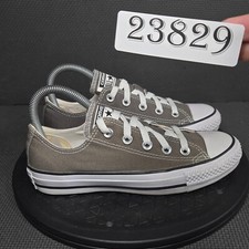 Converse Chuck Taylor Shoes Womens Sz 6 Gray White Canvas Sneakers