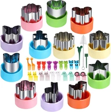 1.5In Vegetable Cutter Shape Set-12Pcs Mini Cookie Cutters Fruit Biscuit Pastry