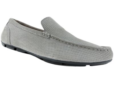 Alfani Men's Kendric Textured Drivers Tornado Grey Suede Size 9.5 M