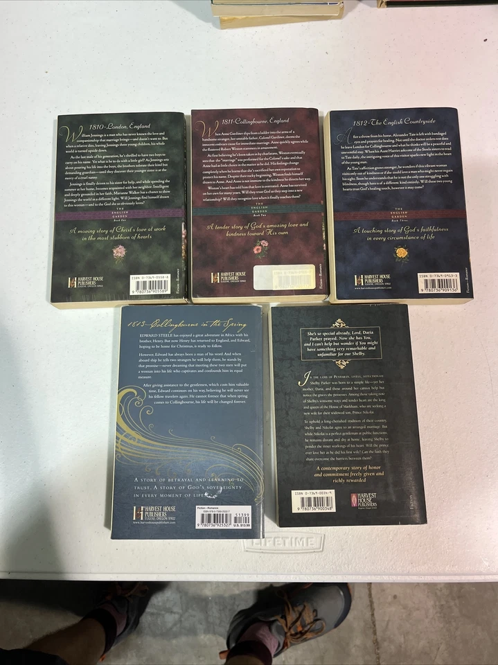Lori Wick 5 Book Lot Complete English Garden & The Princess, Christian Fiction - Image 2 of 4