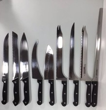 Ronco VTG knife set Showtime Six Star 9 Carvi...