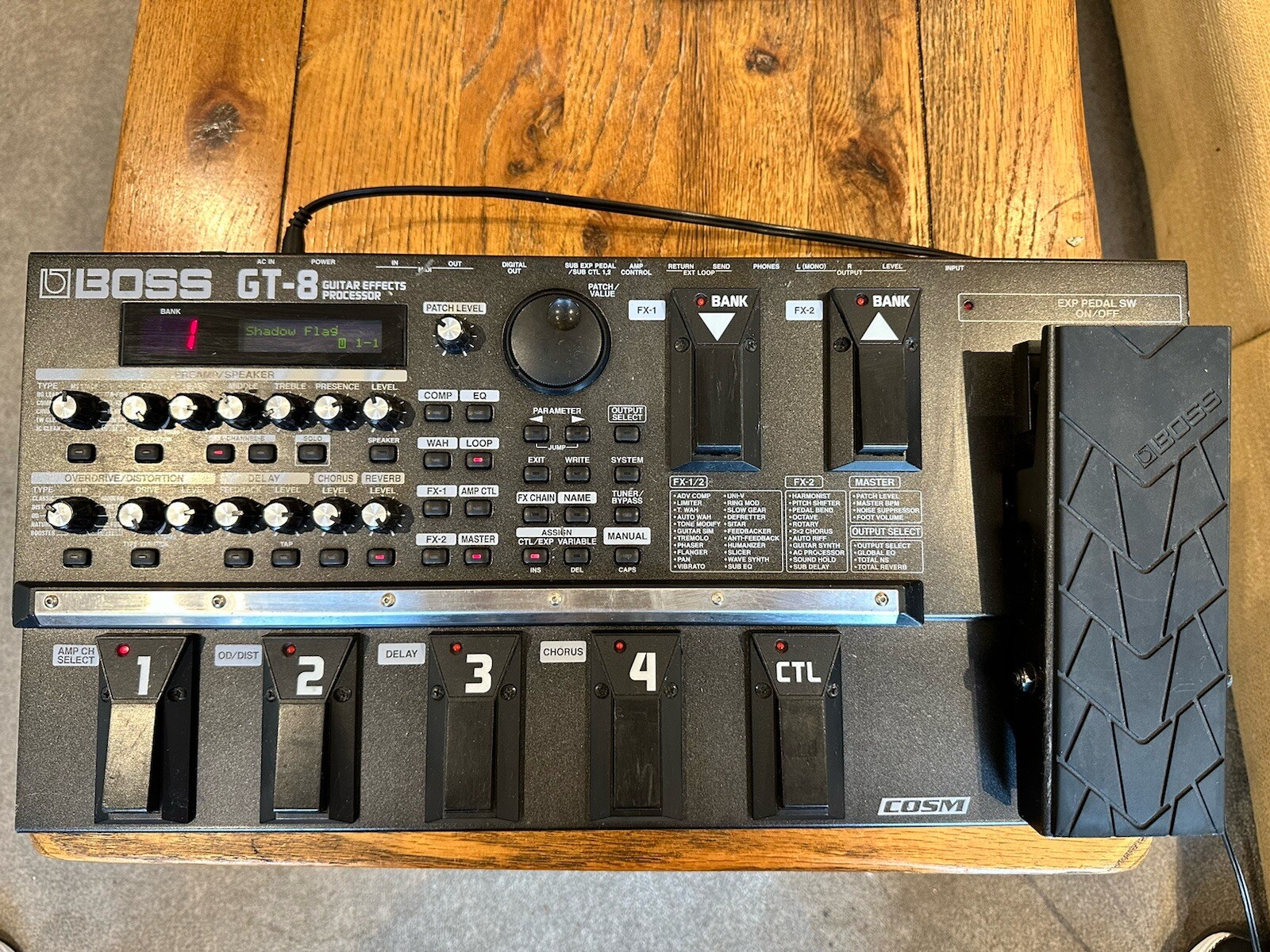 Boss GT8 multi effects Guitar pedal, including power supply eBay