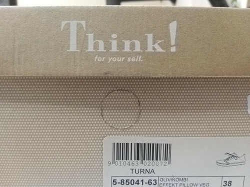 Think! Modell Turna Schnürer oliv kombi effekt, Lederfutter mit Baumwollbeutel ! - Bild 5 von 5