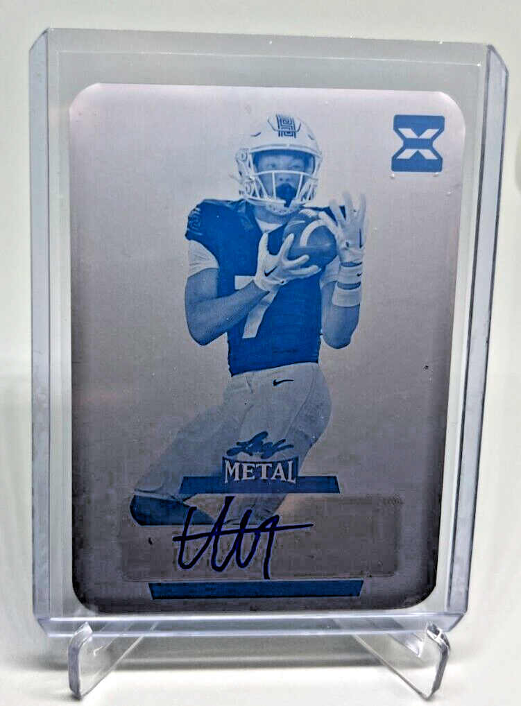 2024 Leaf Metal ANTONIO GATES JR Cyan Printing Plate True 1/1 AUTO