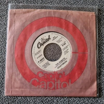 KRAFTWERK - The Robots Neon Lights  7'' Capitol US DEMO 1978 VG+ Company Sleeve