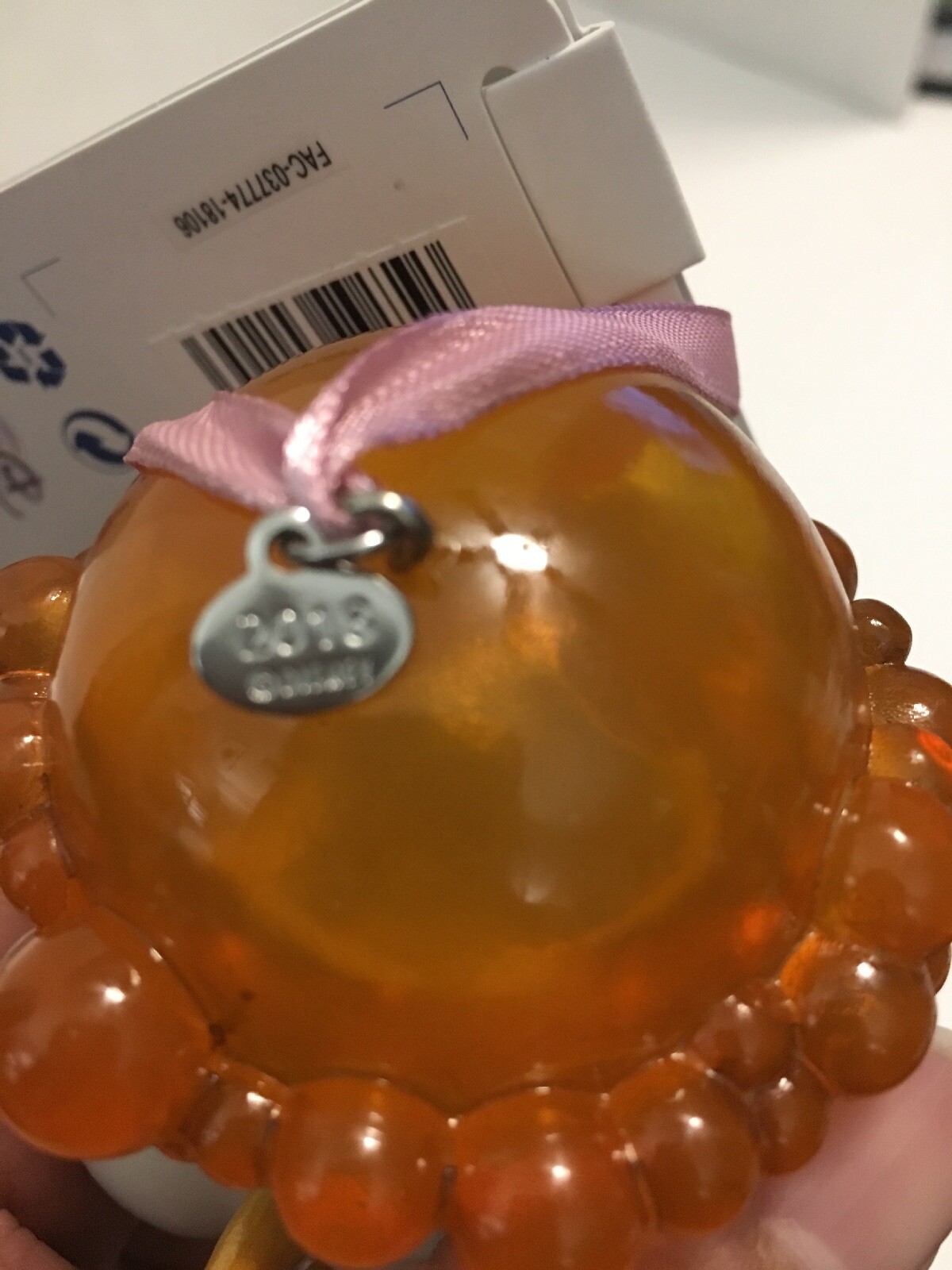 New Disney Store Chip Blowing Bubbles Christmas Ornament Beauty And The