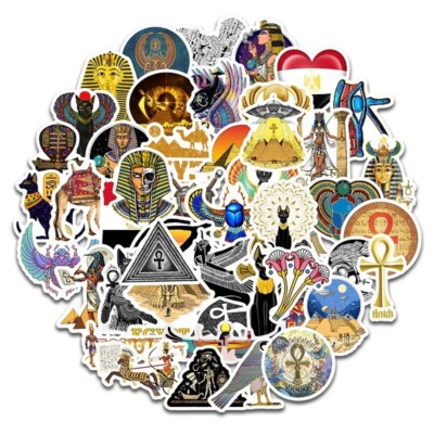 20 Random Ancient Egypt Pharaoh Pyramid Obelisk Stickers Decals Free Shipping!