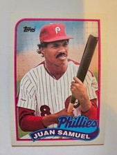 1989 TOPPS JUAN SAMUEL #575 NM