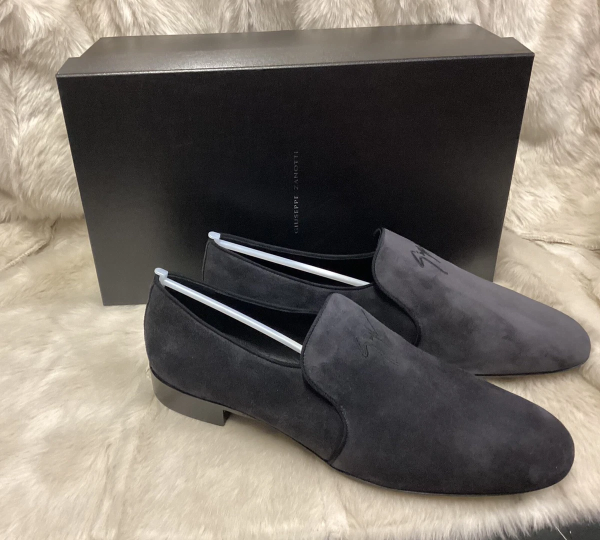 Grey hotsell velvet shoes