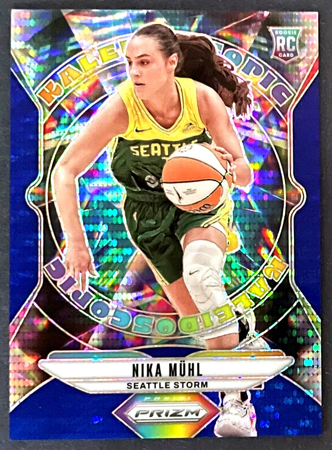 Nika Muhl BLUE PULSAR /199 SP Kaleidoscopic #2 2024 Panini Prizm Storm