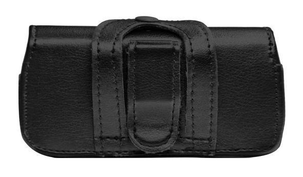 Housse Universelle En Cuir Noir Horizontale - Compatible Motorola A1000, ATRIX 4G, C980 - Neuf