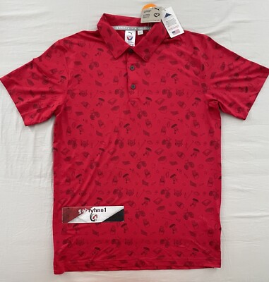 Puma Volition America Block Party Golf Polo Shirt 533856-03 Mens Size Small