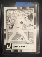 2016 Corey Seager Donruss THE ROOKIES BLACK TEST PROOF Jersey #5 /25 ROOKIE 1/1 