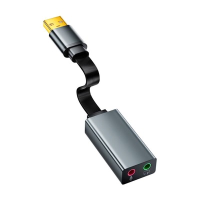 USB Sound Adapter With Microphone Input And Headphone Output, Multiple System