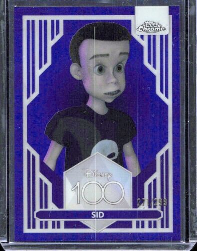 2023 Topps Chrome Disney 100 Sid Purple Refractor /299 Toy Story #16 - Picture 1 of 2