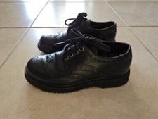 Prada Leather Dress Shoes Black Boys SZ US  13 Size 31 EUR