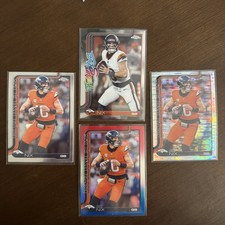 2025 Topps Chrome Football Bo Nix REF and Insert - RWB / Future Stars / Pulsar