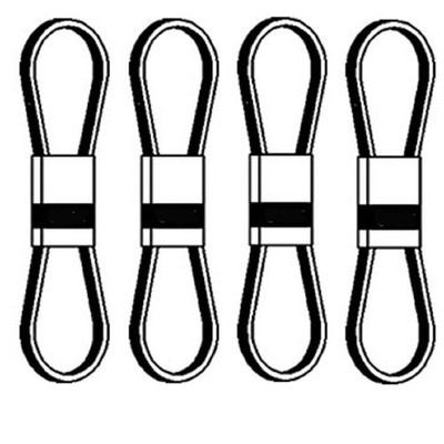 Drive Belt 4 Pack ES10774 Fits John Deere 260 270 442 452 462 463 465