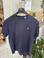 Belstaff Phoenix Patch Cotton Jersey Tshirt XL Navy  - Lightly Worn VGC 23”ptp 