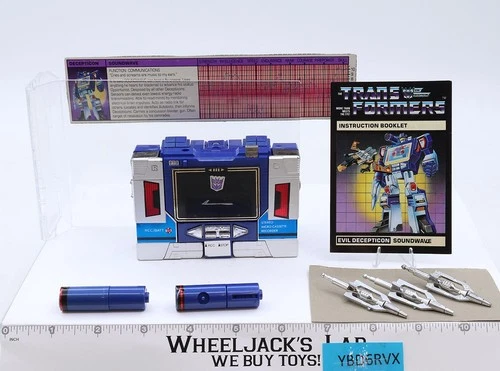 Soundwave WORKS 100% Complete 1985 Vintage G1 Transformers Action Figure