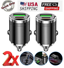 2 Port USB Super Fast Car Charger Adapter For iPhone Samsung Android Cell Phone