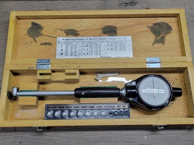MITUTOYO #511 .7 - 1.4 X .0001'' DIAL BORE GAGE