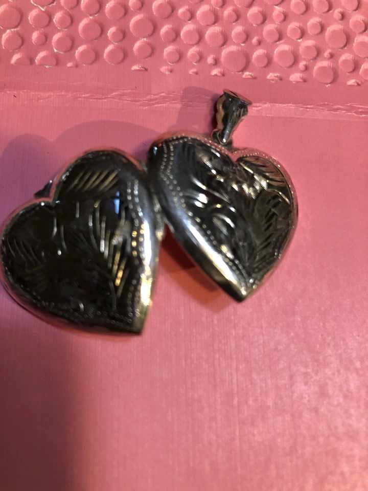 Colgante Medallón Foto Corazón, Plata 925, Nuevo. Foto 3 de 4